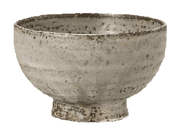 北大路 魯山人作:粉引手小服茶碗