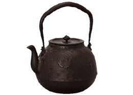 亀文堂銘:鳥文鉄瓶